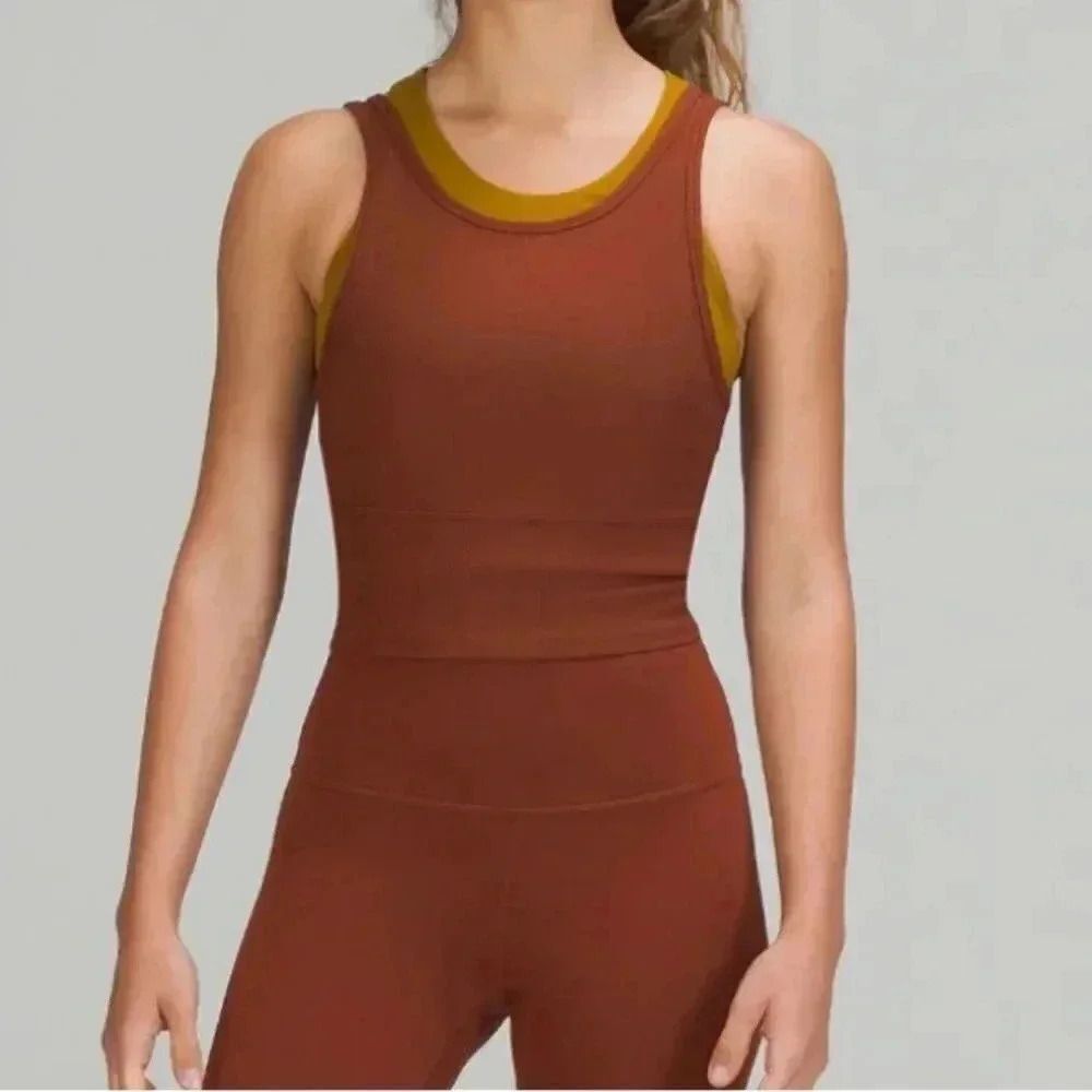 NWT! Lululemon Like Green size 14 Rib Power Pivot Tank